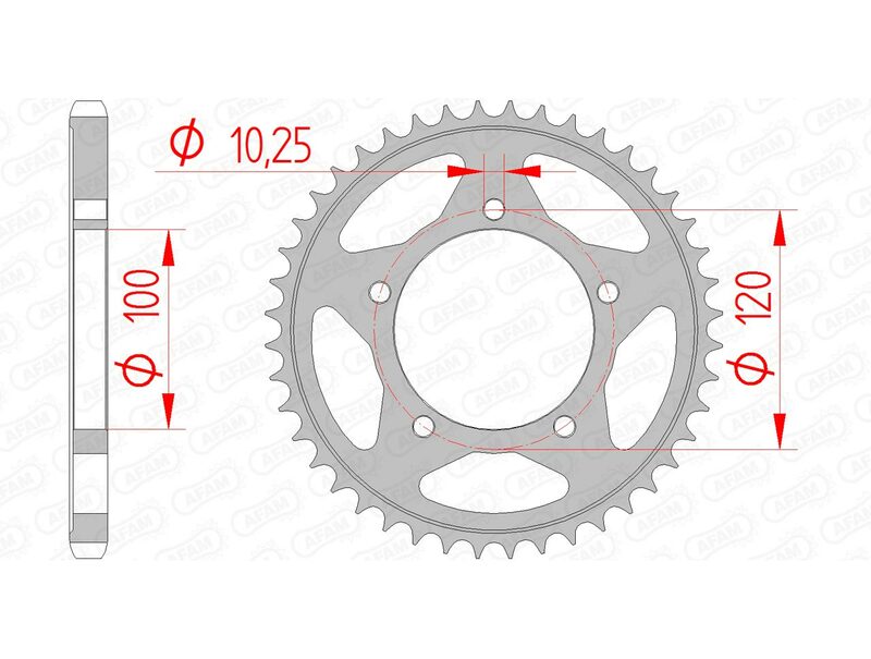 Afam Steel Standard Heckspropet 35802 - 525