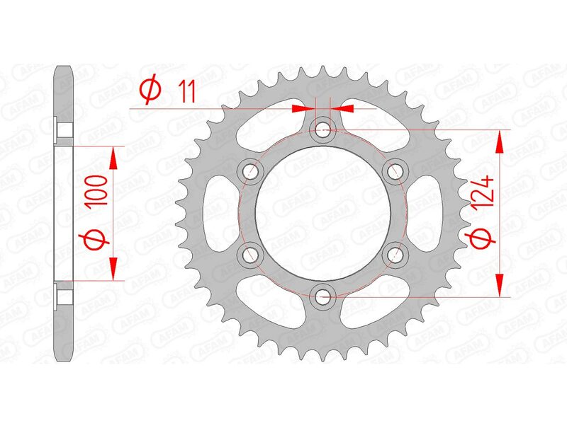 AFAM Steel Standard Rear Sprock 50602 - 520