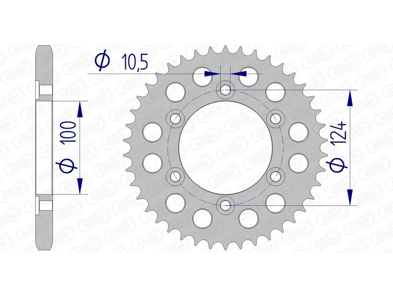 Afam Aluminium Heckrad 51609 - 525