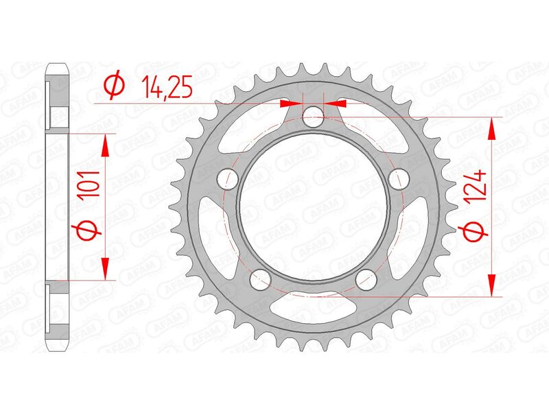 Afam Steel Standard Heckspropet 71801 - 525