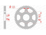 AFAM STAEL STAHRE HINTER -Kettenrad 80200 - 428