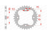 AFAM STAEL STAHRE HINTER -Kettenrad 92324 - 520