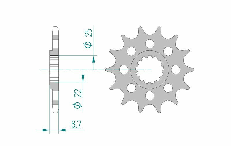 AFAM Stahl Standard Vorderrad 28402 - 520 