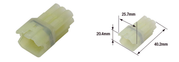 Tourmax waterproof female connector 090 (FRSH)-6-pole-ETP-109