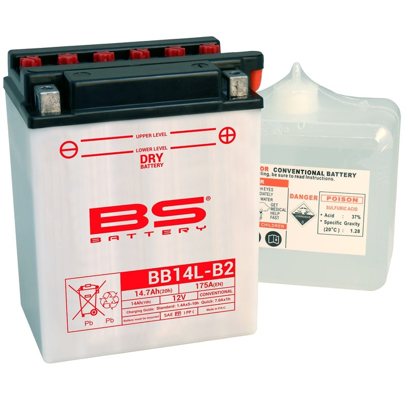 BS -Batterie Batterie hohe Leistung mit Säurepaket - BB14L -B2