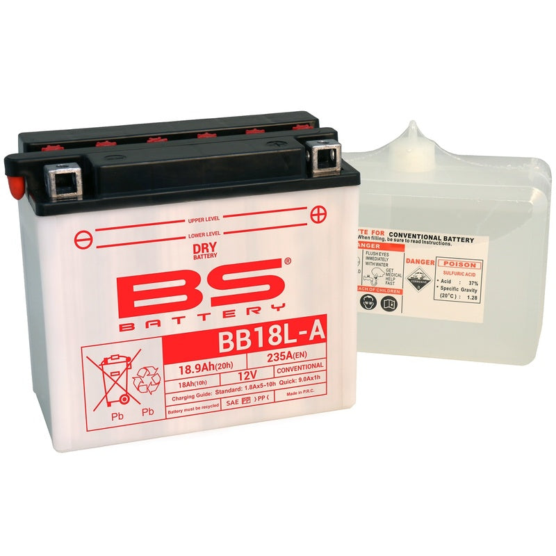 BS Battery Battery High Performance With Acid Pack - BB18L -A