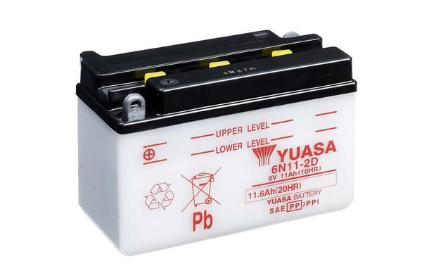 Yuasa herkömmliche Batterie ohne Säurepaket - 6n11-2d