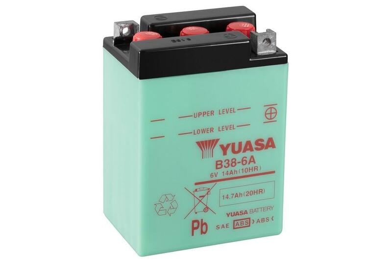 Yuasa herkömmliche Batterie ohne Säurepackungen - B38-6a