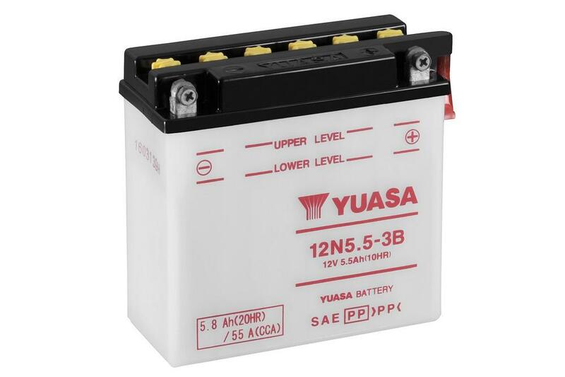 Yuasa herkömmliche Batterie ohne Säurepakete - 12n5,5-3b