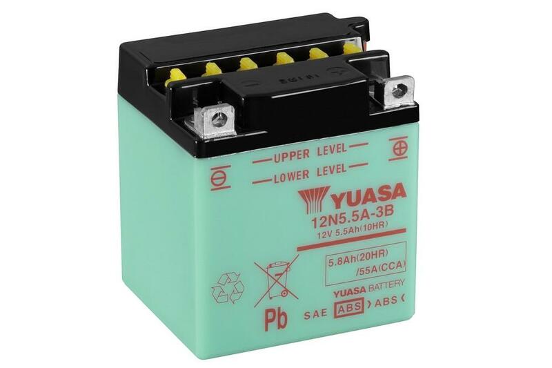 Yuasa -Batterie konventionell ohne Säurepaket - 12n5,5a -3b