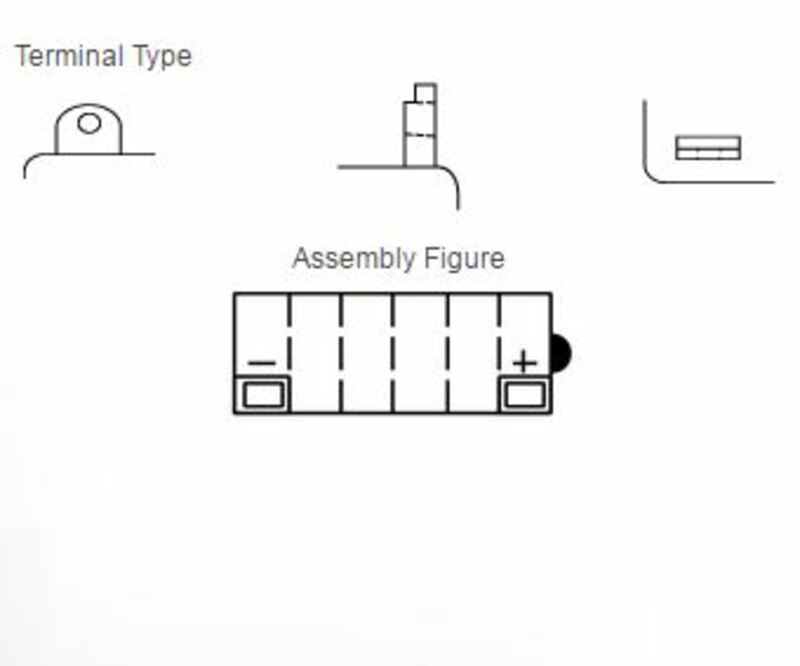 Yuasa herkömmliche Batterie ohne Säurepaket - 12n5,5a -3b