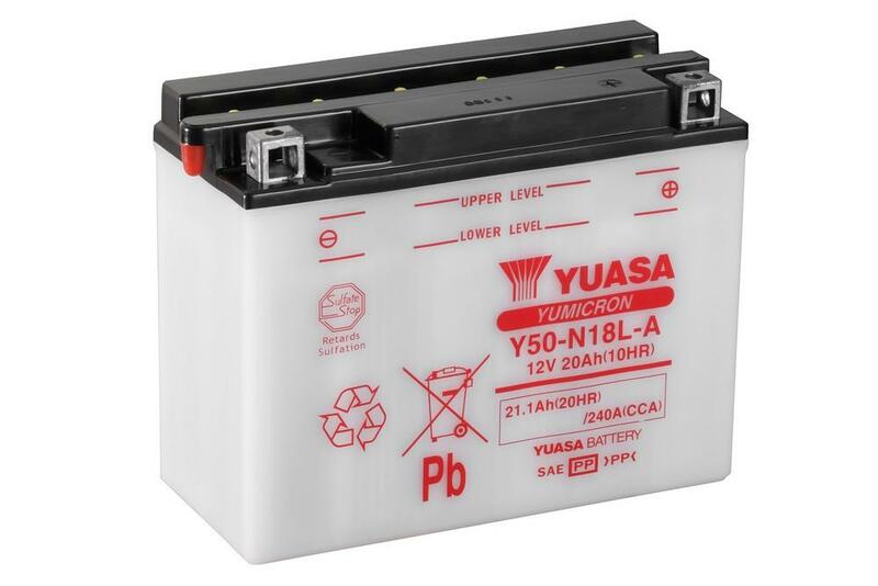 Yuasa-Batterie konventionell ohne Säurepack-y50 N18L-A