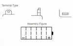 Yuasa conventional battery without acid packs - YB3L -B