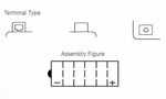 Yuasa -Batterie konventionell ohne Säurepaket - YB9L -a2