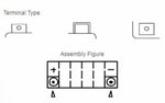 Yuasa -Wartung -freier Batterie mit Säurepaket -YT14B -B