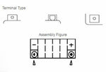 Yuasa -Wartung -freier Batterie mit Säurepaket -YTX14L -B