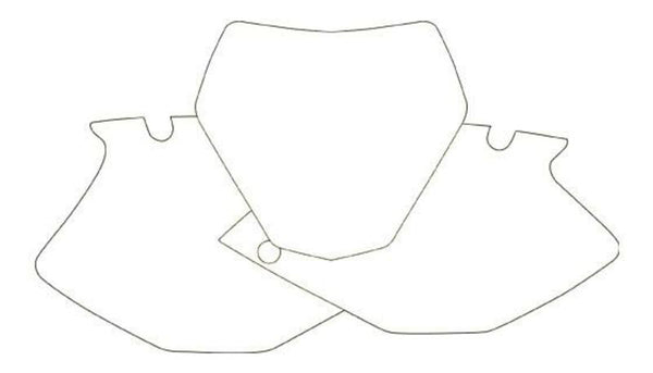 Blackbird Plattenaufkleber Blanc Yamaha YZF250 3219/000005