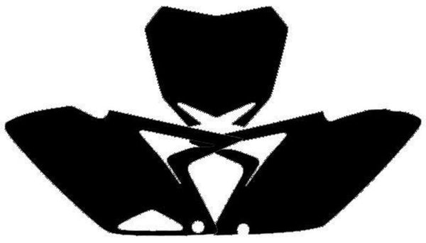 Blackbird Plattenaufkleber Schwarz Suzuki RM-Z250 3318/000006