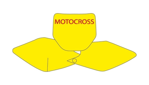 Blackbird Plattenaufkleber weiß Kawasaki KX250F/450F 3417/000005