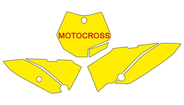 Blackbird Plattenaufkleber Blau KTM SX65 3516/000007