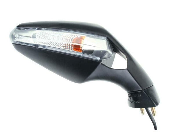Vicma Right Integrated Indicator Mirror OEM - Black Derbi GTR (1PC) E291D