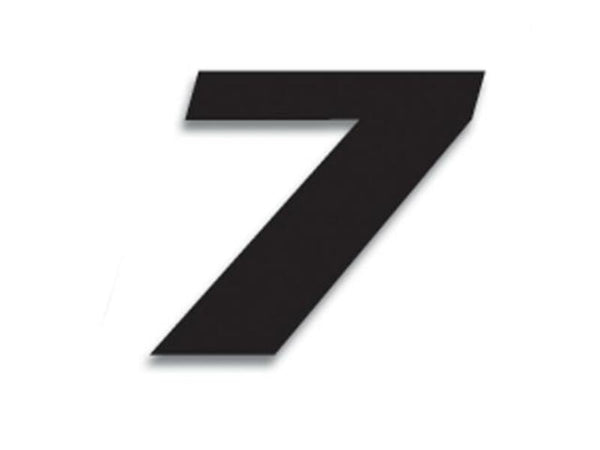 Blackbird Race Nummer 7 20x25cm Black 5049/20/7