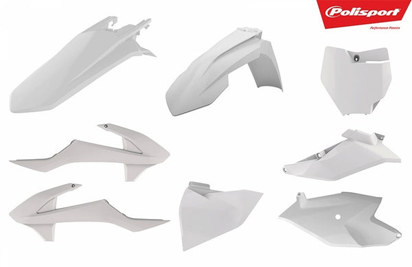 Polizeianschluss Plastik Kit Weiß KTM SX85 90761