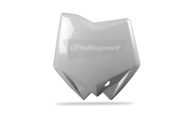 Police Port Front Number Plate White Husqvarna 8658200002