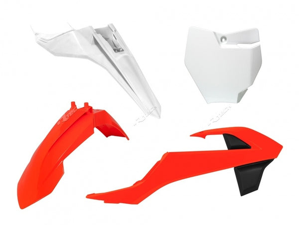 Racetech Plastic Kit-Oem-Color (2016) Orange/White KTM SX65 R-Kitktm-O16-500