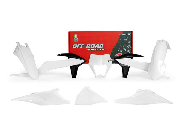 RACETECH Kunststoff-Kit Weiß/Schwarz KTM R-KITKTM-BN2-520 