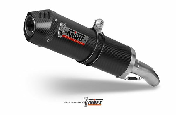 MIVV Ovaler Carbon-Kappe Doppel Slip-On Carbon Yamaha FZ6 Fazer 600 00.73.UY.015.L3C 