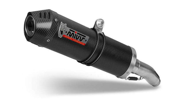 MIVV Oval Carbon Cap Slip-On Carbon Kawasaki Versys 1000 K.040.LEC 