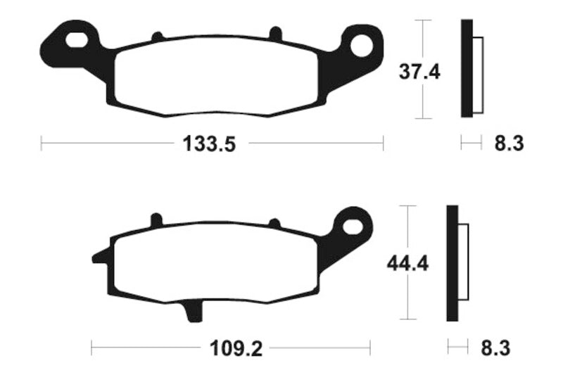 Tecnium Sintered Metall Bremsbeläge - MTR204 1090559