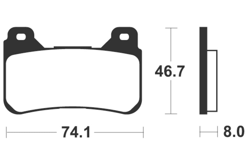 Tecnium Sintered Metal Brake Pads - MTR309 1090571