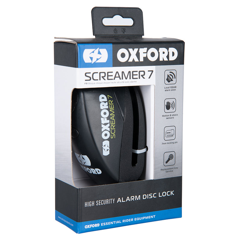 Oxford Screcer 7 Disc Lock - Ø7mm schwarzer Lk289