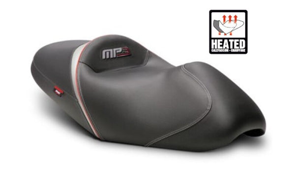 Shad Comfort Seat -Mangel/grau -blaue Nähte - Piaggio mp3 shv0m2320