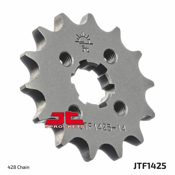 JT Sprock's Front Sprock 15 Teeth Steel Standard 428 Pitch Type 1425 JTF1425.15