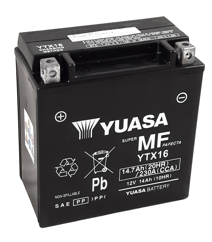 Yuasa Wartung -freie Werksfabrik -fähige Batterie -YTX16 -fa