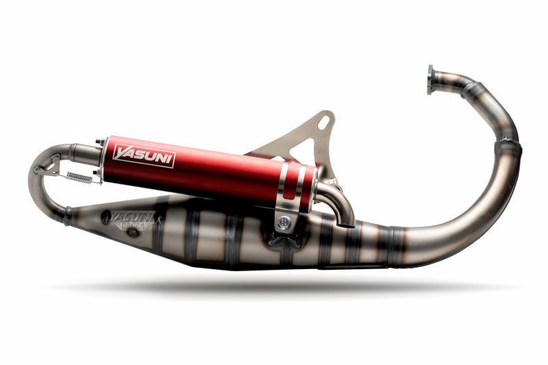 YASUNI Carrera 10 Exhaust Red - Minarelli Vertical TUB317-2R