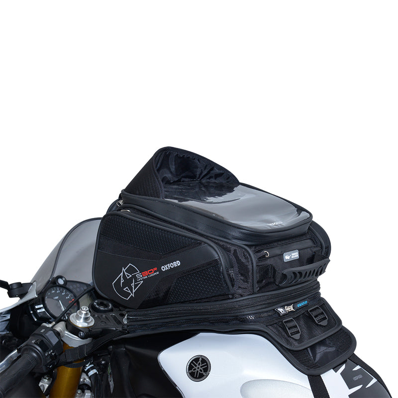 Oxford S30R Strap-On Tank Bag Black 30L OL345