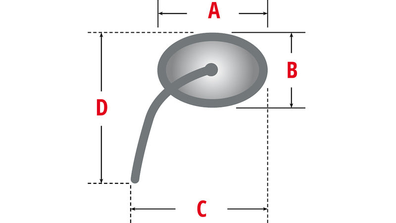 Highsider Torezzo -Ausrüstspiegel - mit LED -Indikatoren (Paar) 301-580