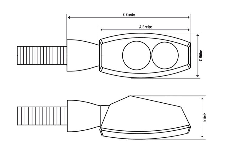 HighSider-Streifen-LED-Einbau Indikator 204-099