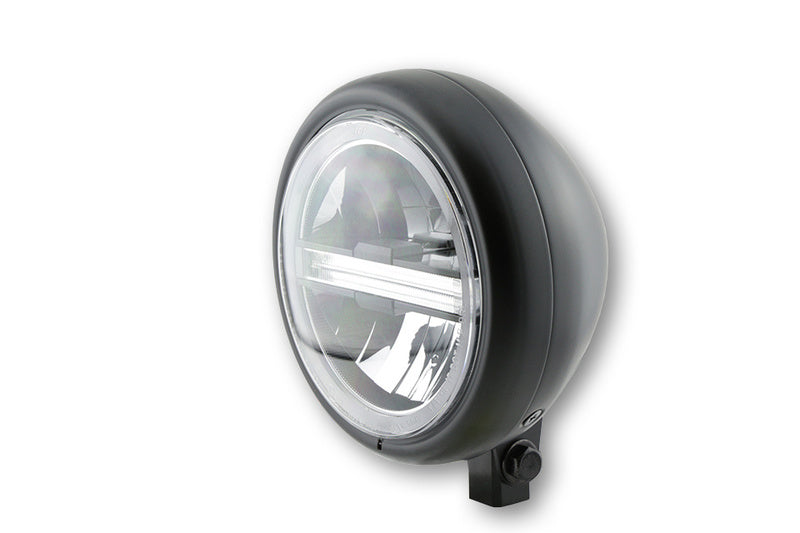 Highsider 5 3/4 "LED-Scheinwerfer Pecos Typ6 mit TFL, Black Matt 223-221