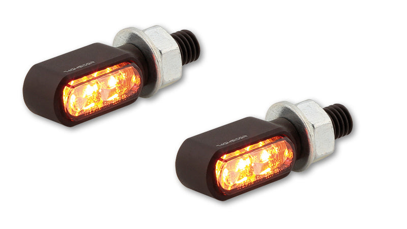 Highsider CNC LED 3in1 Schwanz, Bremslicht, Indikator Little Bronx, schwarz, getönt. 254-2860