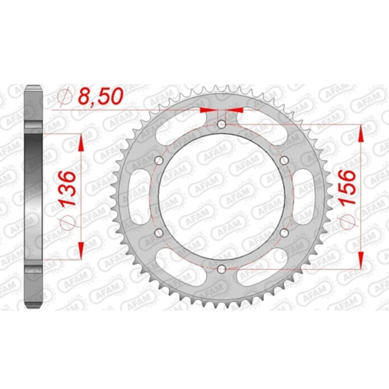 AFAM STAEL STAHRE HINTER -Kettenrad 53104