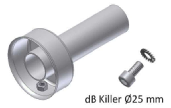 Mivv db killer for gp pro muffler Ø25 mm 50.Sc.dk.122.0