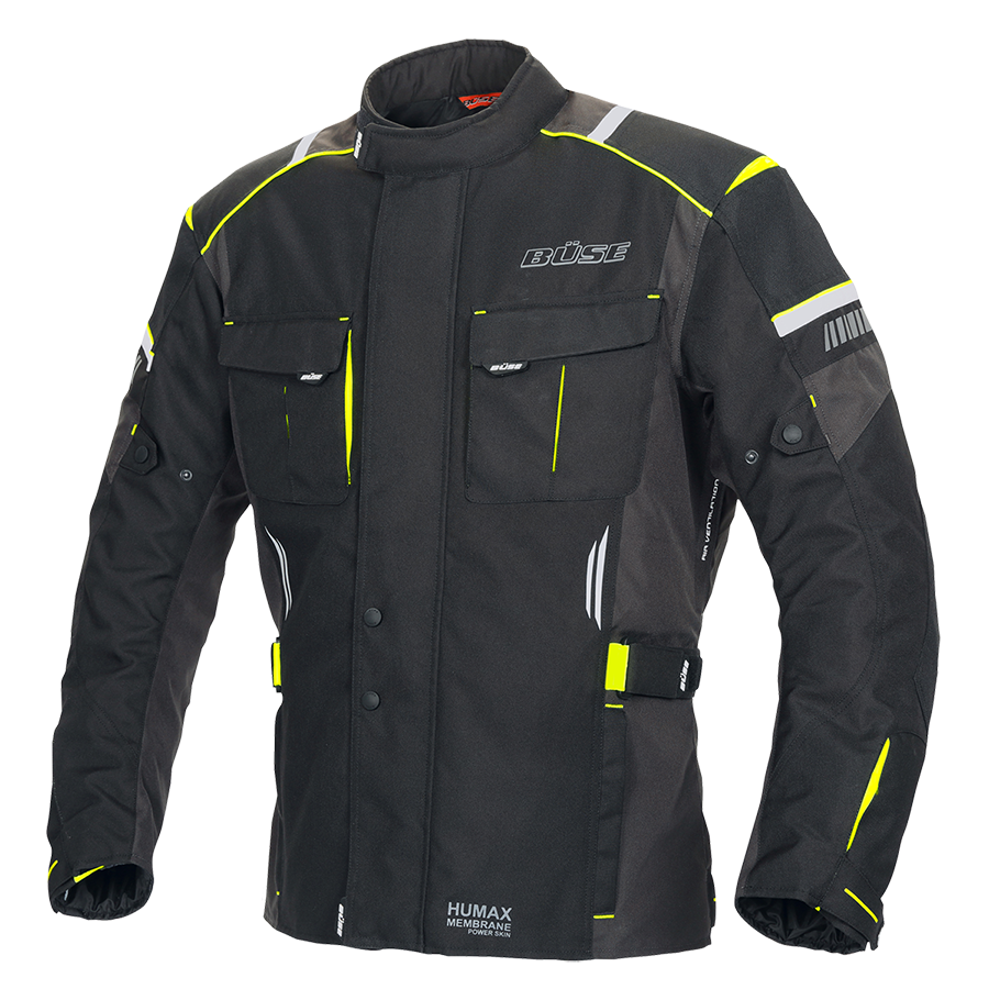 Buse Textile MC Jacke Breno Pro Schwarz /Grippe