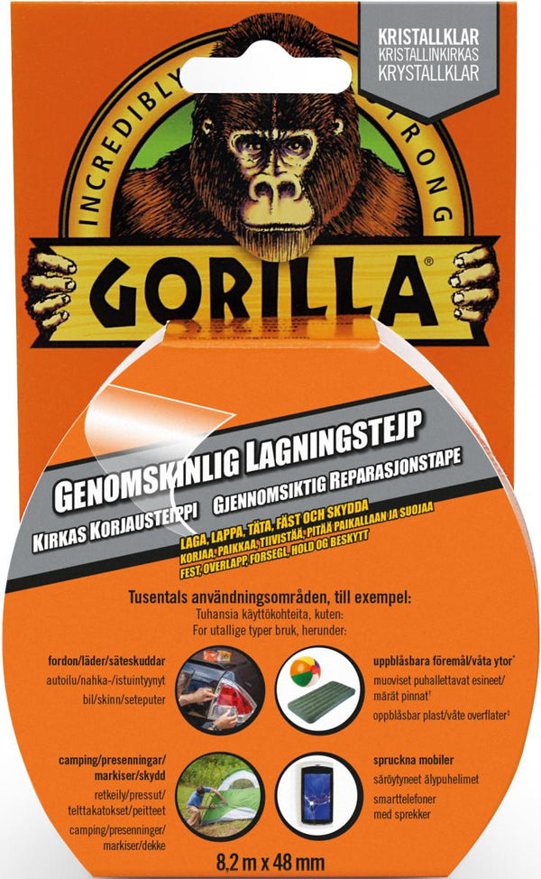 Gorilla transparentes Reparaturband 8.2mx48mm