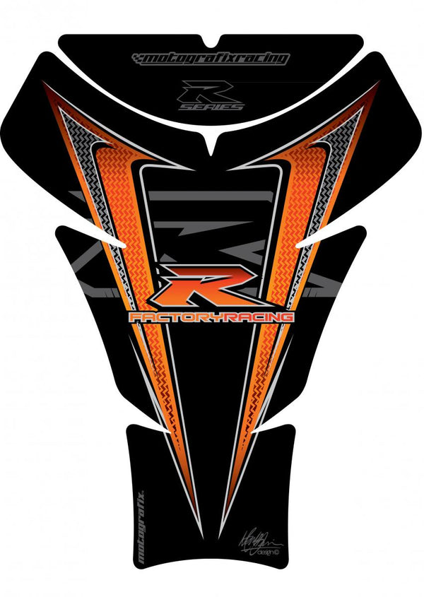 Tankschutz 05-08 GSXR1000/06-15 GSXR600 750 Schwarz/Orang