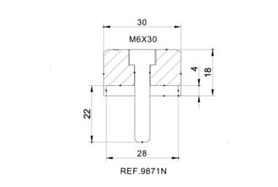 Adapter Rückspiegel Hi-Tech IV Aprilia Shiver 901